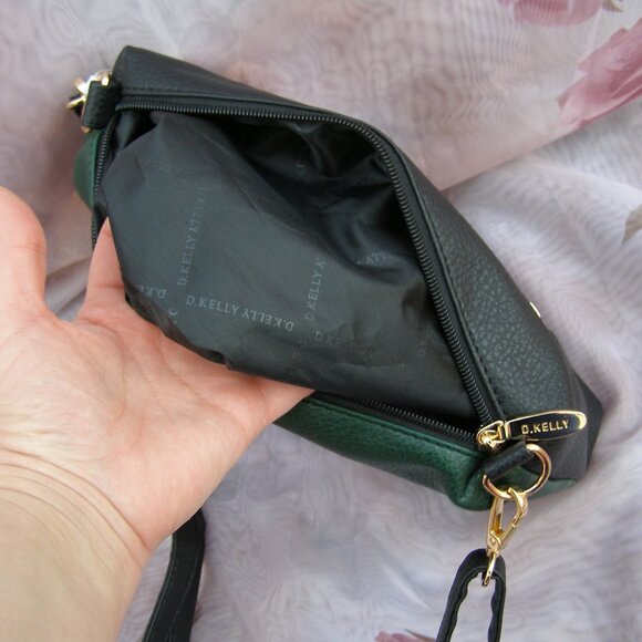 NWT 2 Tone Faux Leather Bag by D. Kelly Japan (made in China) - Picture 11 of 13